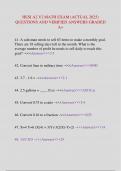 HESI A2 &lpar;ANATOMY & PHYSIOLOGY&rpar; V1&sol;V2  EXAM &lpar;ACTUAL 2025&rpar; QUESTIONS AND VERIFIED ANSWERS