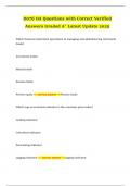 D076 OA Questions with Correct Verified Answers Graded A&plus; Latest Update 2025