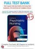Test Bank For Keltners Psychiatric Nursing&comma; 9th Edition By Debbie Steele 