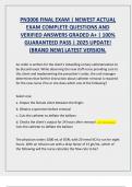 PN3006 FINAL EXAM &vert; NEWEST ACTUAL  EXAM COMPLETE QUESTIONS AND  VERIFIED ANSWERS GRADED A&plus; &vert; 100&percnt;  GUARANTEED PASS &vert; 2025 UPDATE&excl;  &lpar;BRAND NEW&rpar; LATEST VERSION&period;
