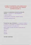 UNITEK LVN DEMENTIA AND LOSSES EXAM &lpar;ACTUAL 2025&rpar; QUESTIONS AND VERIFIED  ANSWERS GRADED A&plus;