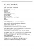 FCA - REGULATORY EXAM 