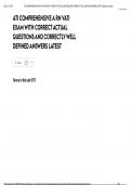 ATI COMPREHENSIVE A RN VATI EXAM WITH CORRECT ACTUAL QUESTIONS AND CORRECTLY WELL DEFINED ANSWERS LATEST