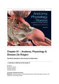 Test Bank for Anatomy&comma; Physiology & Disease 3rd Edition by Roiger &ndash; Questions with Answers & Rationales
