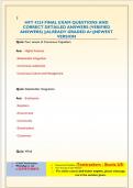 HFT 4224 EXAM  QUESTIONS AND CORRECT DETAILED ANSWERS &lpar;VERIFIED ANSWERS&rpar; &vert;&vert;ALREADY GRADED A&plus;&vert;&vert;NEWEST VERSION