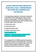 2026 LATEST UPDATED SMOG INSPECTOR EXAM FINAL EXAM &vert; ACTUAL EXAM COMPLETE 1000&plus; QUESTIONS WITH DETAILED VERIFIED ANSWERS &lpar;100&percnt; CORRECT ANSWERS&rpar; ALREADY GRADED A&plus;