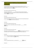 NEA Code of Ethics Questions and  Answers 