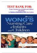 TEST BANK FOR&colon; Wong's Nursing Care of Infants and Children 12th Edition by Marilyn J&period; Hockenberry PhD  latest Update&period; 