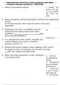 OSHA-Master Plumbers Exam questions with 100&percnt; complete solutions graded A&plus; 2025&sol;2026
