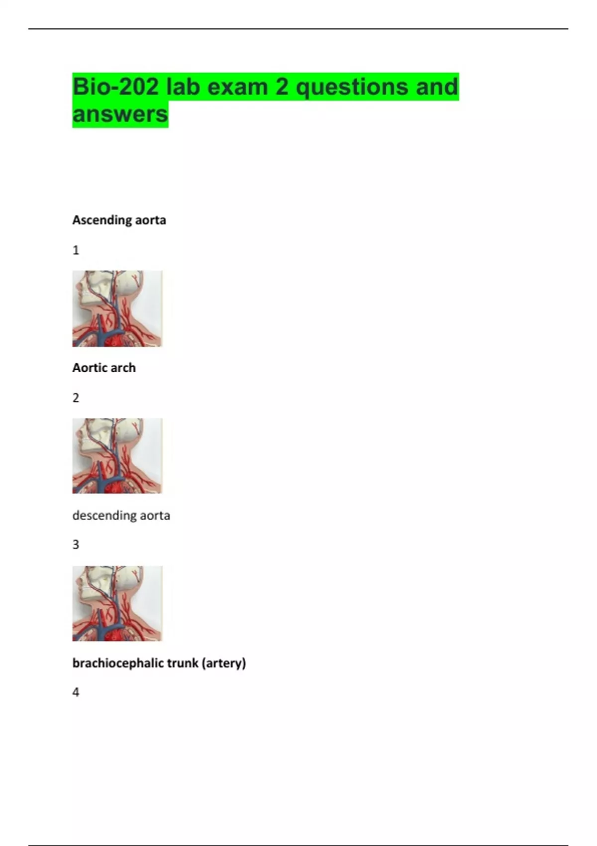 Bio-202 lab exam 2 questions and answers - BIO-202 GCU - Stuvia US