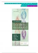 TEST BANK FOR TIETZ FUNDAMENTALS OF CLINICAL CHEMISTRY AND MOLECULAR DIAGNOSTICS&comma; 9TH EDITION&lpar;NADER RIFAI&comma;2023&rpar; 