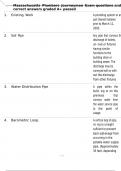 Massachusetts Plumbers Journeyman Exam questions and correct answers graded A&plus; passed