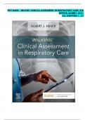TEST BANK - WILKINS&rsquo; CLINICAL ASSESSMENT IN RESPIRATORY CARE&comma; 9TH EDITION &lpar;ALBERT&comma; 2021&rpar; ALL CHAPTERS 1 - 21
