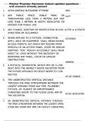 Master Plumber Reviewer &lpar;latest update&rpar; questions and answers already passed