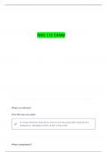NHS 111 EXAM 1 &lpar;PART 1&rpar; QUESTIONS WITH COMPLETE ANSWERS