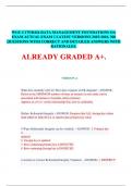 WGU C175&sol;D426 DATA MANAGEMENT FOUNDATIONS OA EXAM ACTUAL EXAM 2 LATEST VERSIONS 2025-2026&period; 300 QUESTIONS WITH CORRECT AND DETAILED ANSWERS WITH RATIONALES&period;  ALREADY GRADED A&plus;&period;