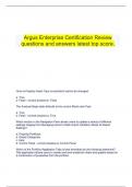 Argus Enterprise Certification Review questions and answers latest top score