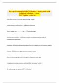 Portage Learning BIOD 171 Module 3 Study guide with Complete Solutions &vert; Latest 2025 Update &vert; rated A&plus;