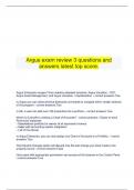 Argus exam review 3 questions and  answers latest top score&period;