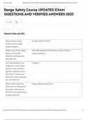 Range Safety Course UPDATED EXAM QUESTIONS AND VERIFIED ANSWERS 2025