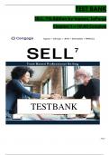 TEST BANK SELL&comma; 7th Edition by Ingram&comma; LaForge Chapters 1 &ndash; 10 All Complete