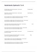 Nederlands Opdracht 7 & 8 Comprehensive Exam With Answers 100&percnt; Verified&period;