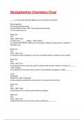 Straighterline Chemistry Final Exam 2025&sol;2026 Questions With Completed & Verified Solutions&period;
