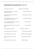 Nederlands h5 opdracht 4 &plus; 5 &plus; 8 Questions Correct Verified Answers Guaranteed Success&period;
