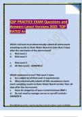 QSP PRACTICE EXAM Questions and Answers Latest Versions 2025 TOP RATED A&plus;&period;