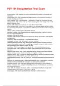 PSY 101 Straighterline Final Exam 2025&sol;2026 Questions With Completed & Verified Solutions&period;
