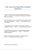 QAL Laws And Regs With Complete Solutions&excl;&excl;
