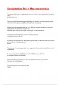 Straighterline Test 1 Macroeconomics Exam 2025&sol;2026 Questions With Completed & Verified Solutions&period;