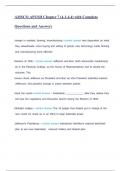 AMSCO APUSH Chapter 7 &lpar;4&period;1-4&period;4&rpar; with Complete  Questions and Answers 