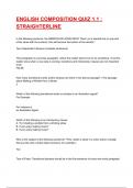 ENGLISH COMPOSITION QUIZ 1&period;1 &colon; STRAIGHTERLINE EXAM 2025&sol;2026 QUESTIONS WITH COMPLETED & VERIFIED SOLUTIONS&period;