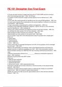 PE 101 Straighter line Final Exam 2025&sol;2026 Questions With Completed & Verified Solutions&period;