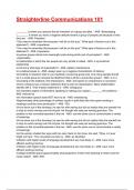 Straighterline Communications 101 Exam 2025&sol;2026 Questions With Completed & Verified Solutions&period;