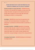 NR599 MIDTERM STUDY GUIDE INFORMATICS 2025 VERSION CHAMBERLAIN COLLEGE OF NURSING