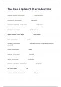 Taal blok 5 opdracht 31 grondvormen Actual Exam Questions And 100&percnt; Verified Correct Answers&period;