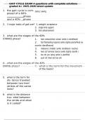 GAIT CYCLE EXAM 4 questions with complete solutions graded A&plus; 2025-2026 latest update