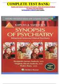 COMPLETE TEST BANK&colon; Kaplan and Sadock's Synopsis of Psychiatry&colon; Behavioral Sciences&sol;Clinical Psychiatry Eleventh Edition by Benjamin J&period; Sadock Latest Update&period; 