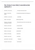 Op niveau 5 vwo blok 2 woordenschat opdracht 1 Questions And Correct Answers With Detailed Rationales&period;