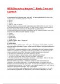 HESI&sol;Saunders Module 7&colon; Basic Care and Comfort Exam 2025&sol;2026 Questions With Completed & Verified Solutions&period;