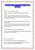 PN 3001 EXAM QUESTIONS WITH CORRECT ANSWERS