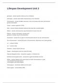Lifespan Development Unit 2 Questions and Answers 100&percnt; Solved