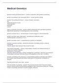 Medical Genetics Questions and Answers