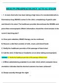 2024&sol;2025 Pharm HESI Study Guide Guaranteed A&plus; Actual Questions and Answers&comma; Complete 100&percnt;