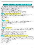pharmacology hesi pn actual exam 2025