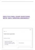 EDF2720 FINAL EXAM QUESTIONS WITH 100&percnt; VERIFIED ANSWERS&excl;&excl;