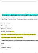 WGU D115 OBJECTIVE ASSESSMENT &lpar;OA&rpar; EXAM COMPLETE UNIT 1-UNIT 7 QUESTIONS AND CORRECT DETAILED ANSWERS 2025