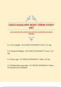 USCG AUXILIARY BOAT CREW STUDY SET WITH GUARANTEED ACCURATE ANSWERS